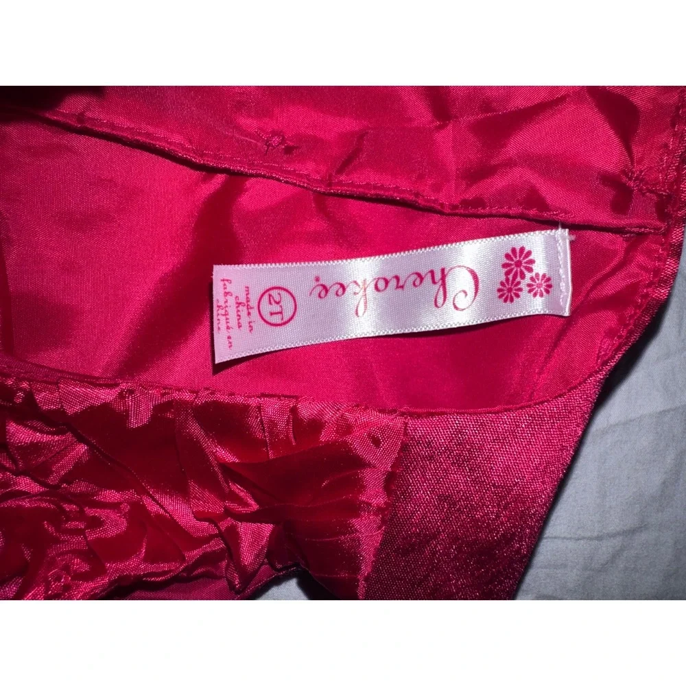 Cherokee Toddler‎ Girl Red Rosette Glitter Tulle Party Dress 2T Holiday Special